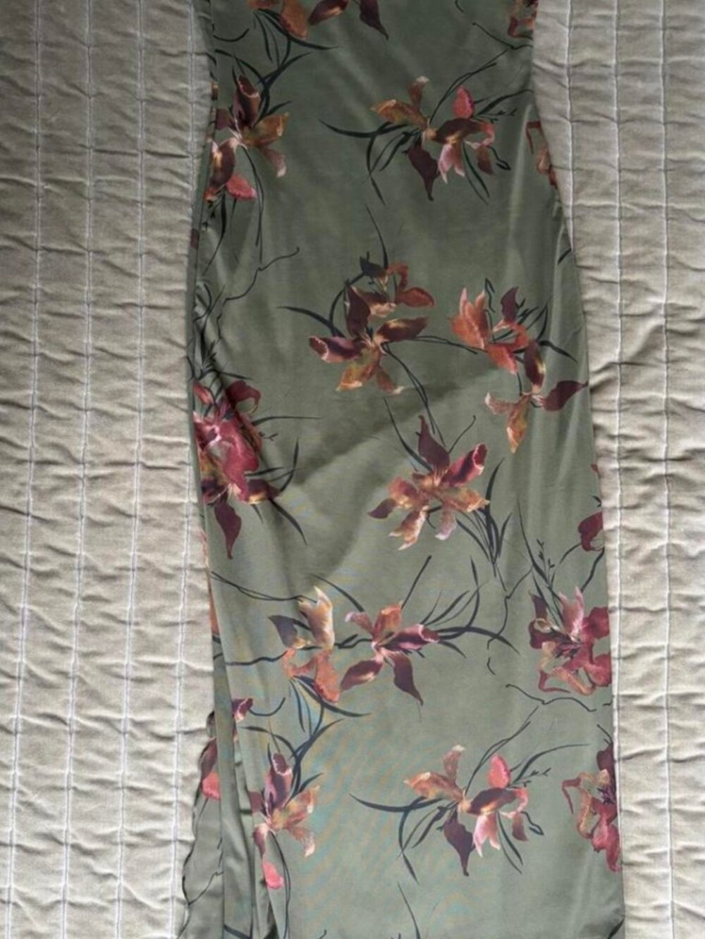 Urban Outfitters Women's Green and Khaki Dress